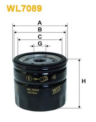 WIX FILTERS wl7089 -  Фильтр масляный двигателя